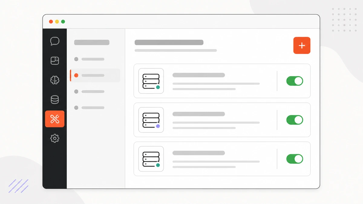 สกรีนช็อตหน้าตั้งค่า MCP — Claude Desktop (Settings → Developer) หรือหน้า MCP ใน Cursor
